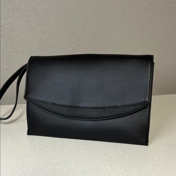a new day Handbags - A New Day Sleek Black Clutch